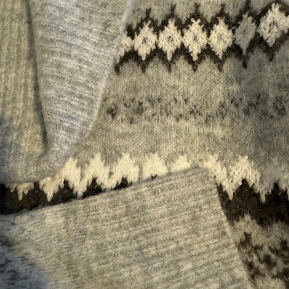 Loft Cowl Neck Pullover Gray Sweater - Size MP - Picture 6 of 7